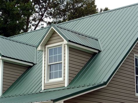 green standing seam metal roof